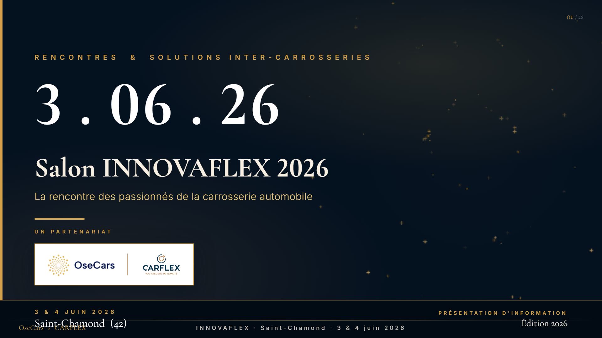 Présentation OseCars × Carflex au Salon INNOVAFLEX 2026